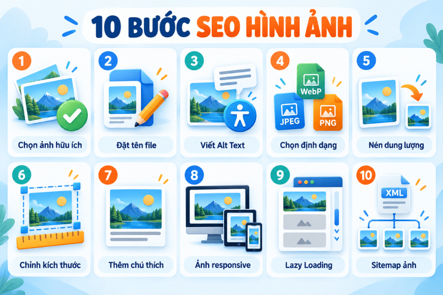 10 bước SEO hình ảnh hiệu quả