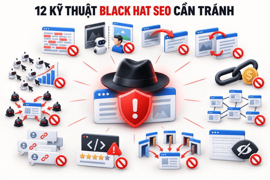 12 kỹ thuật Black Hat SEO cần tránh