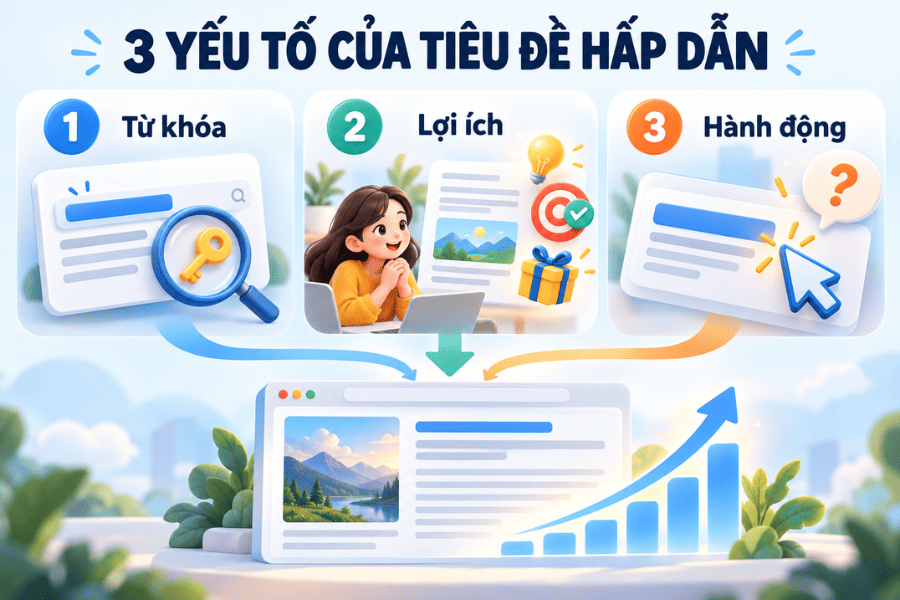 3 yếu tố cốt lõi của một tiêu đề hấp dẫn