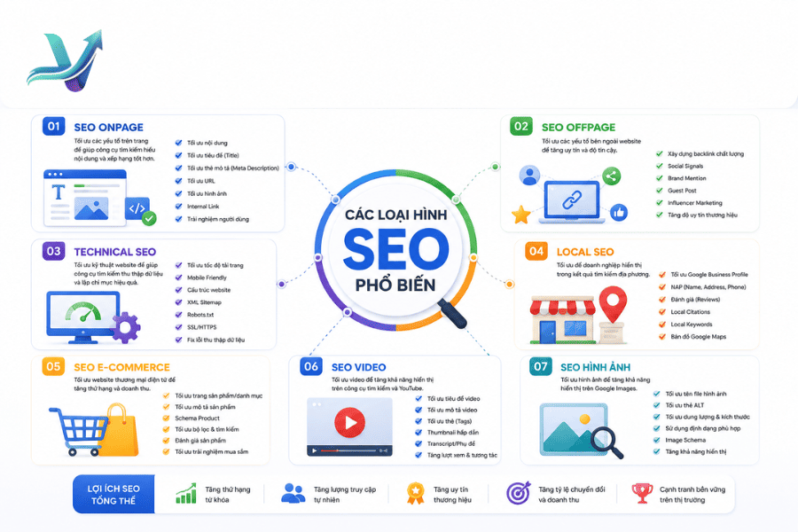 Các hình thức SEO phổ biến