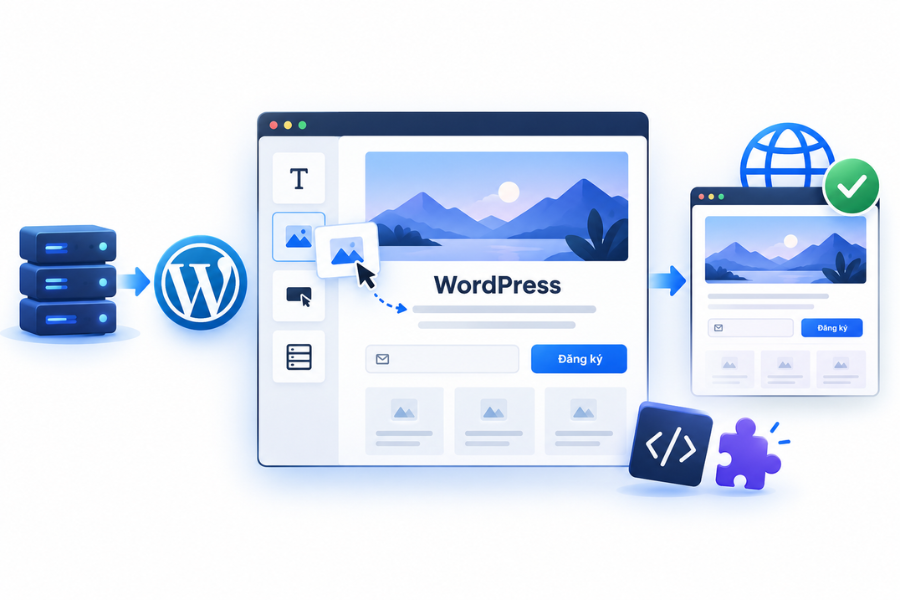 Phương pháp tạo landing page trên nền tảng wordpress