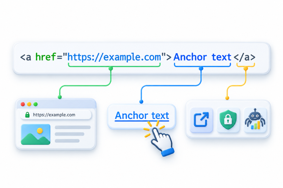 Cấu trúc một đường link trong html