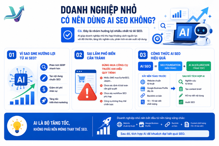 Doanh nghiệp nhỏ cần dùng AI SEO hay không