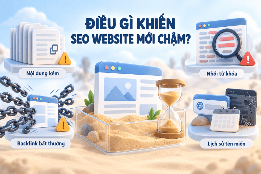 Nguyên nhân khiến SEO website bị chậm