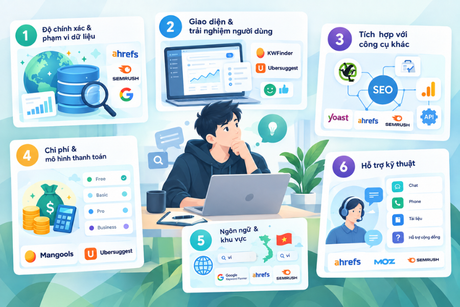 Một số tiêu chí đánh giá và lựa chọn công cụ SEO