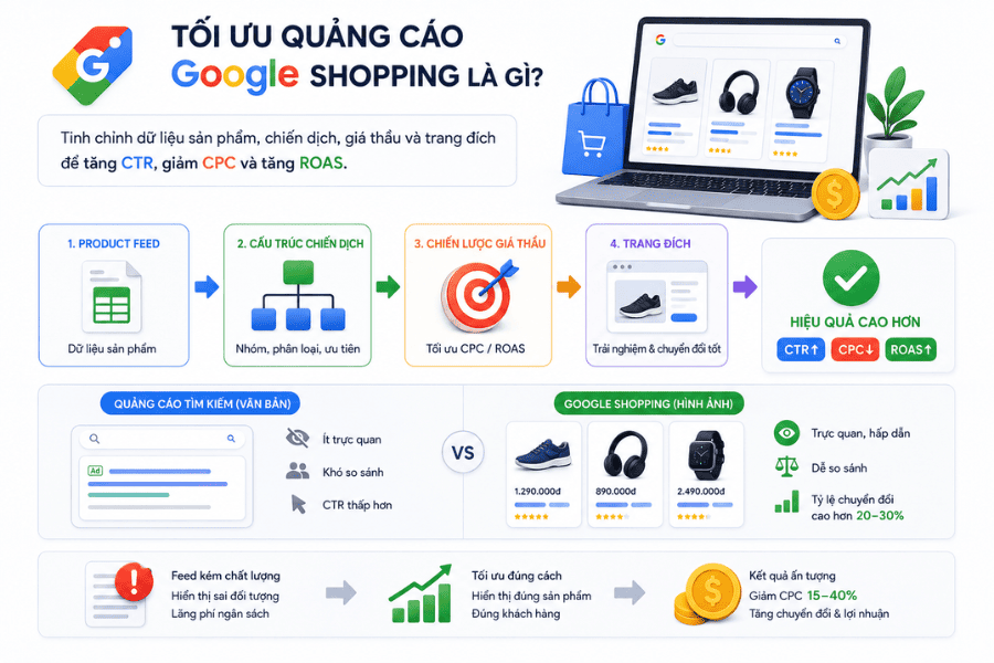 Tối ưu quảng cáo Google Shopping là gì