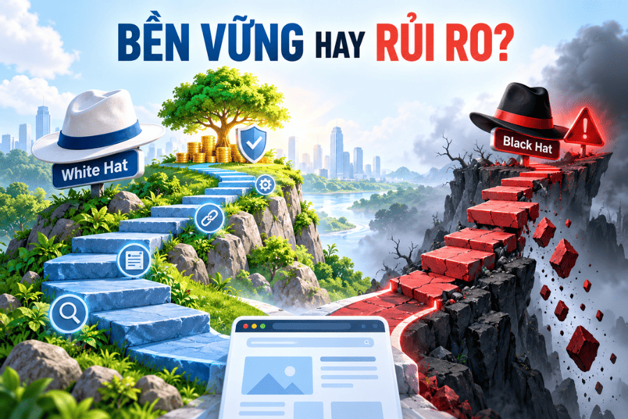 SEO mũ trắng khác gì SEO mũ đen