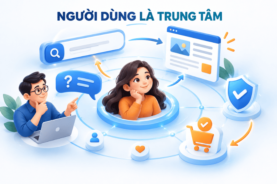 Tư duy đặt người dùng làm trọng tâm, không phải là tư duy thuật toán